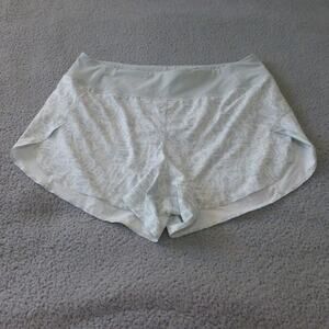 Athleta Shorts Womens 2X Printed Run with It 3.5" Gray Stretch Workout Gym